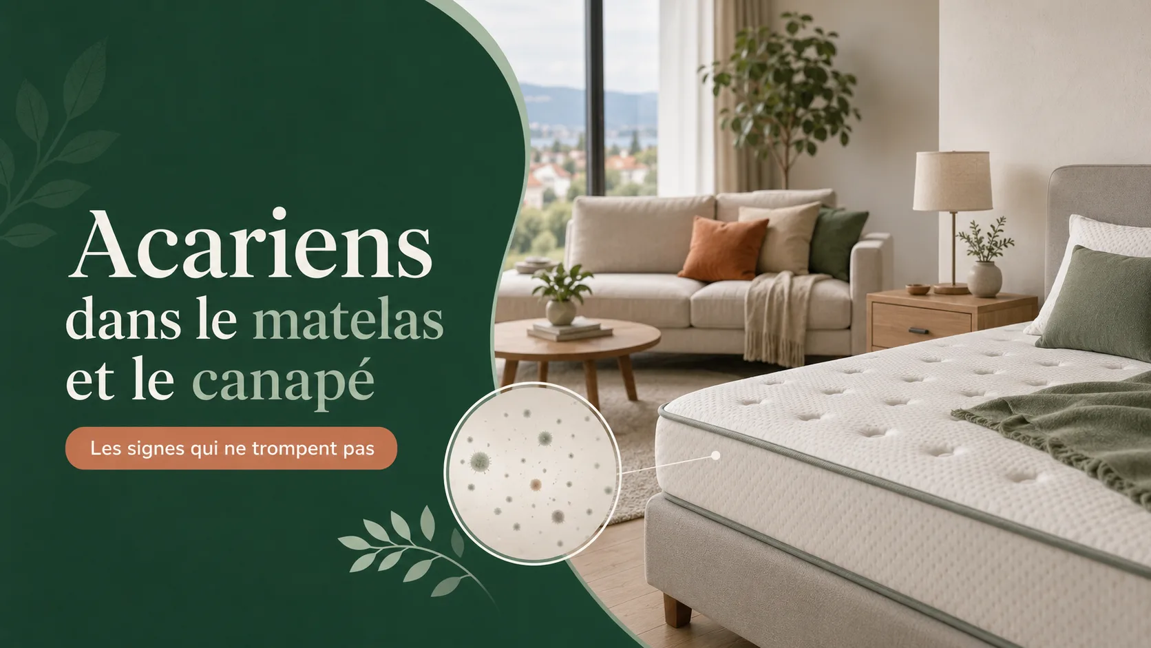 Acariens dans le matelas et le canapé — les signes qui ne trompent pas