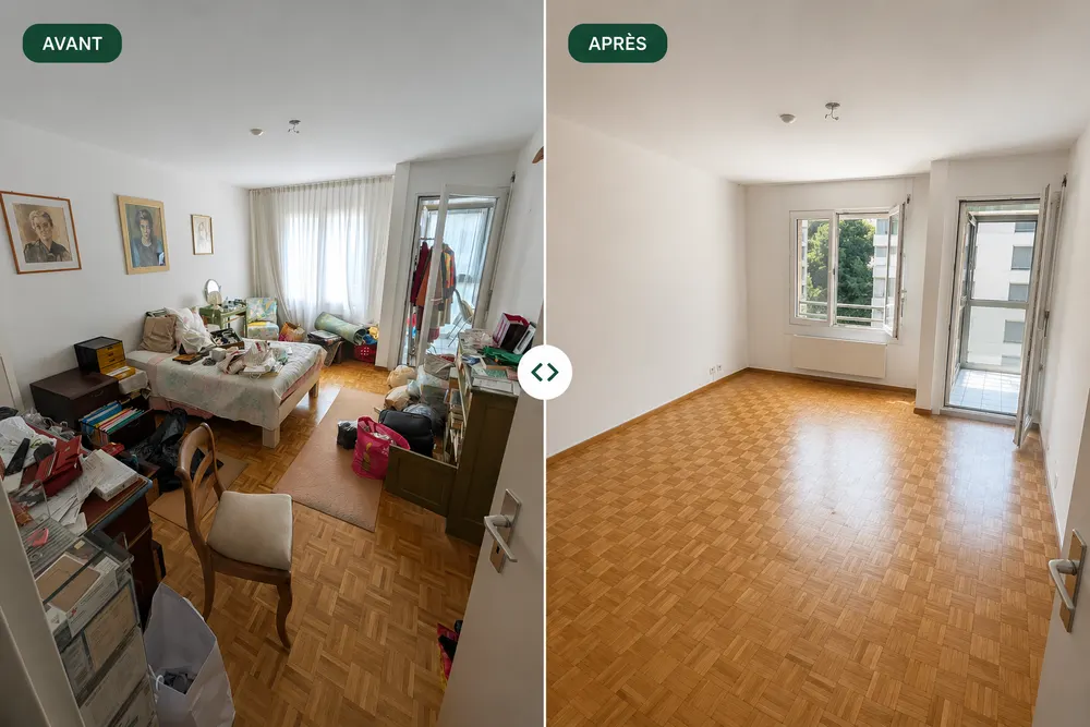 Débarras d'appartement avant départ en EMS à Genève